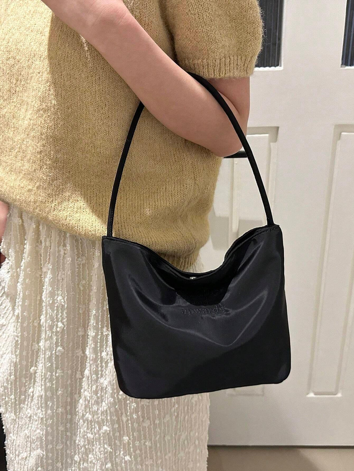 Nylon Letter Print Shoulder Bucket Bag - Aadima Nepal -online shopping Nepal - Fashion -Buy Clothing Online in Nepal
