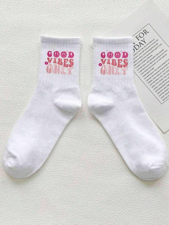 Artist Girlcore Women's Letter Mid-Calf Socks - Aadima Nepal -online shopping Nepal - Fashion -Buy Clothing Online in Nepal