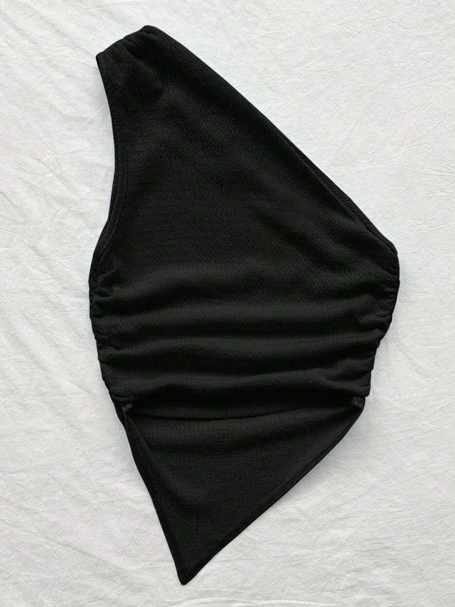 Online shopping Nepal - Buy Asymmetric Neck Pink Top With Asymmetrical Hem in Nepal