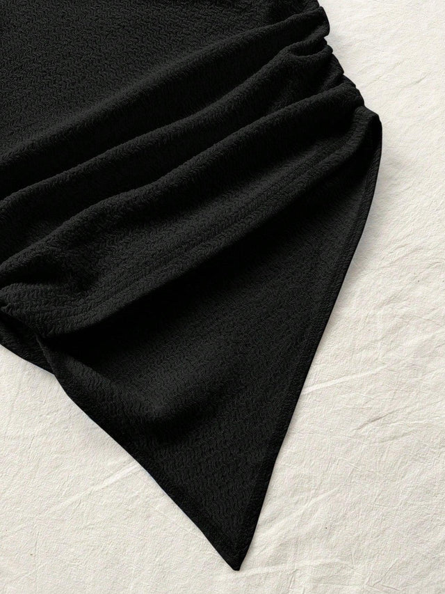 Online shopping Nepal - Buy Asymmetric Neck Pink Top With Asymmetrical Hem in Nepal