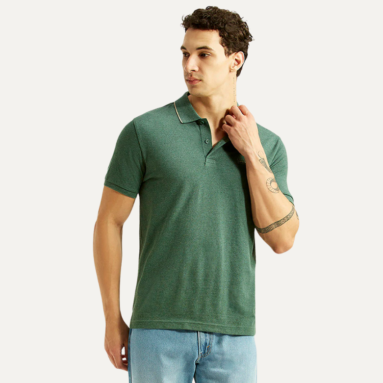 Buy Men's Textured Slim Fit Polo T-shirt Online in Nepal - Online Shopping Nepal - Online Clothing Shop Nepal