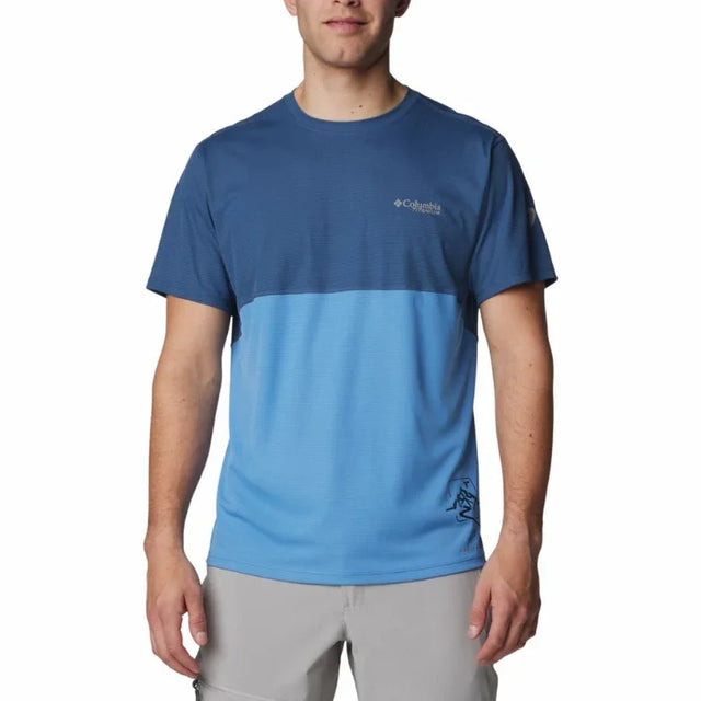 Columbia Blue Men's Short Sleeve T-Shirt - Aadima Nepal -online shopping Nepal - Fashion -Buy Clothing Online in Nepal