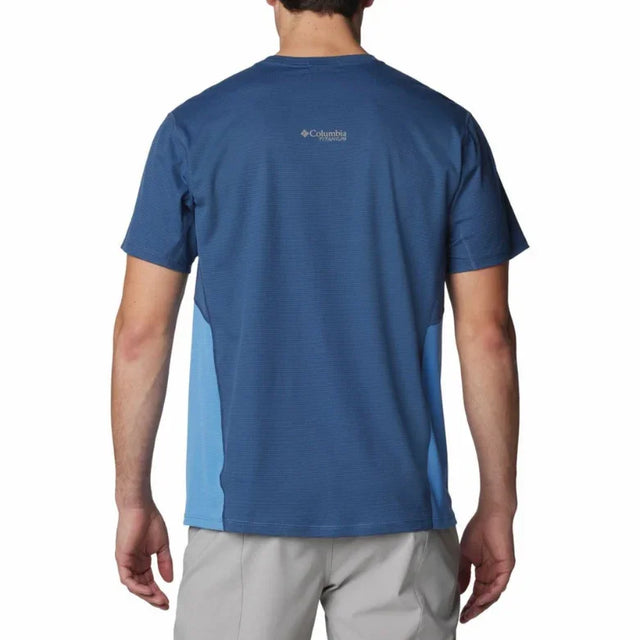Columbia Blue Men's Short Sleeve T-Shirt - Aadima Nepal -online shopping Nepal - Fashion -Buy Clothing Online in Nepal