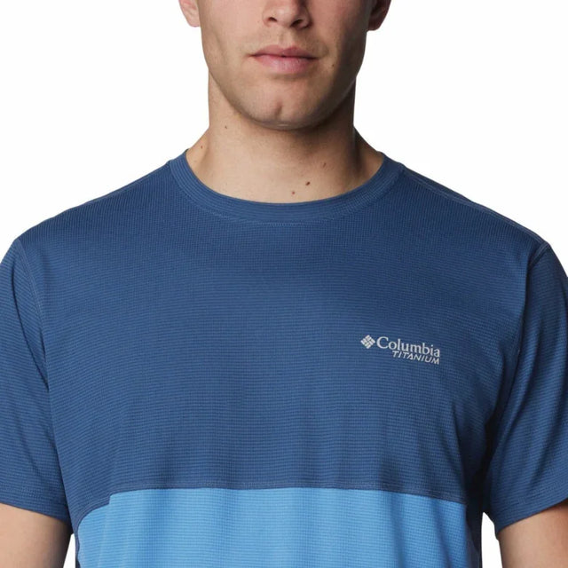 Columbia Blue Men's Short Sleeve T-Shirt - Aadima Nepal -online shopping Nepal - Fashion -Buy Clothing Online in Nepal