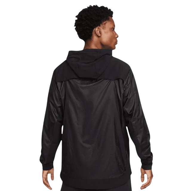 NIKE PRO 1/2 ZIP RUNNING HOODED JACKET