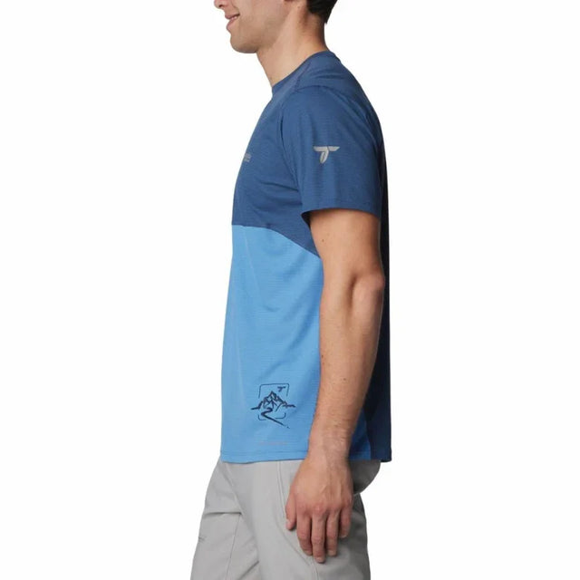 Columbia Blue Men's Short Sleeve T-Shirt - Aadima Nepal -online shopping Nepal - Fashion -Buy Clothing Online in Nepal