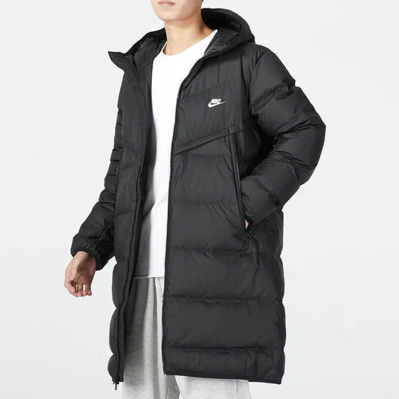Nike Hooded Puffer Long Coat - Aadima Nepal -online shopping Nepal - Fashion -Buy Clothing Online in Nepal