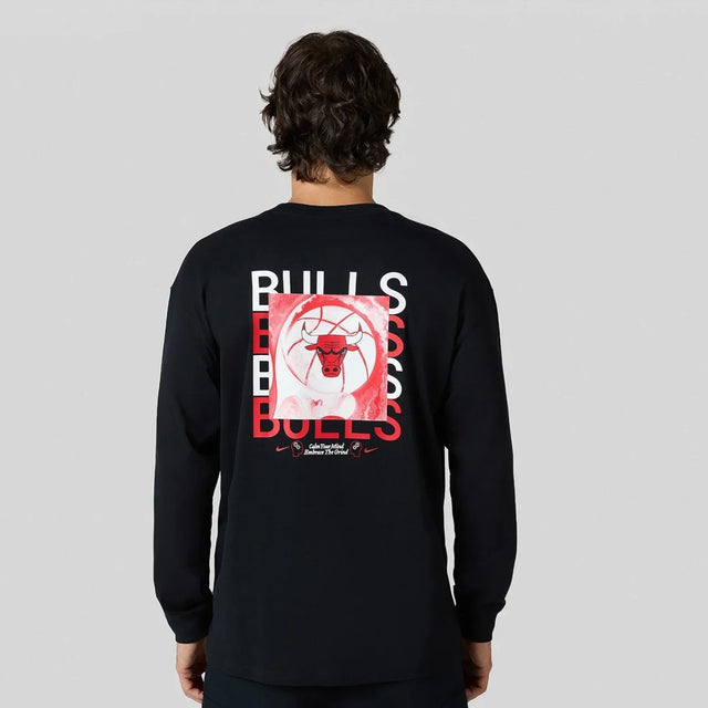 Chicago Bulls Courtside Men's Nike NBA Max90 Long-Sleeve T-Shirt - Aadima Nepal -online shopping Nepal - Fashion -Buy Clothing Online in Nepal