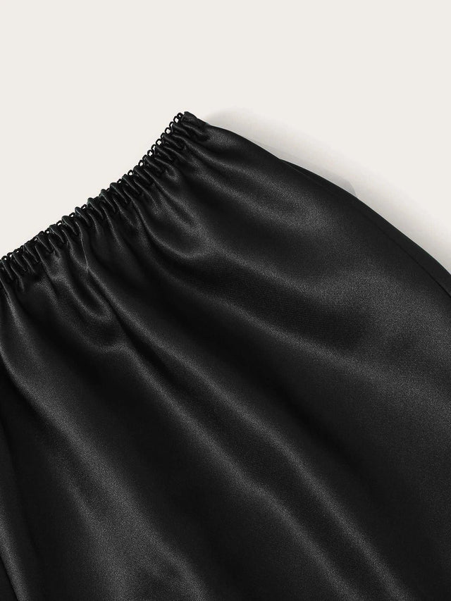 Satin Cami Top With Shorts Pajama Set - Aadima Nepal -online shopping Nepal - Fashion -Buy Clothing Online  in Nepal