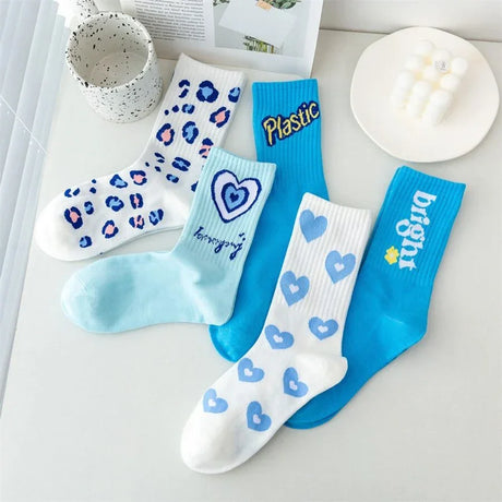 5 PAIR/PACK LADIES RANDOM BLUE CASUAL SOCKS - Aadima Nepal -online shopping Nepal - Fashion -Buy Clothing Online  in Nepal