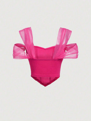 Online shopping Nepal - Buy SHEIN MOD Open Shoulder Asymmetrical Top Online in Nepal