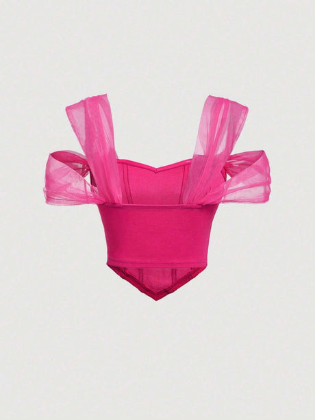 Online shopping Nepal - Buy SHEIN MOD Open Shoulder Asymmetrical Top Online in Nepal