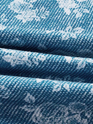 Floral Pattern Sleeveless Dress - Aadima Nepal -online shopping Nepal - Fashion -Buy Clothing Online  in Nepal