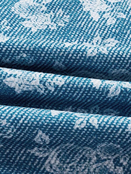 Floral Pattern Sleeveless Dress - Aadima Nepal -online shopping Nepal - Fashion -Buy Clothing Online  in Nepal