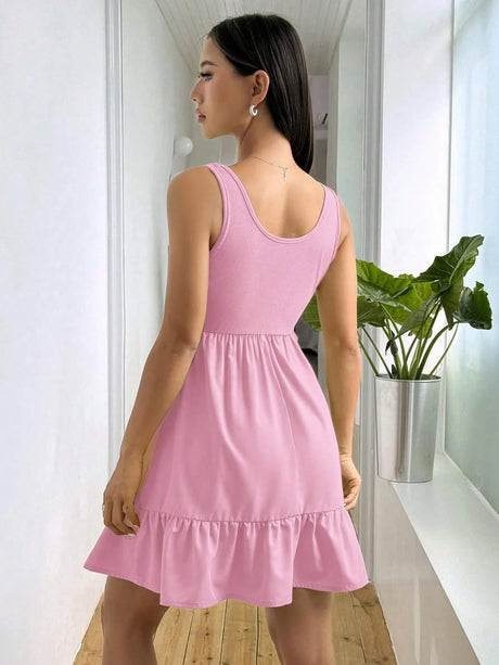 Summer Sleeveless Casual Dress - Aadima Nepal -online shopping Nepal - Fashion -Buy Clothing Online  in Nepal