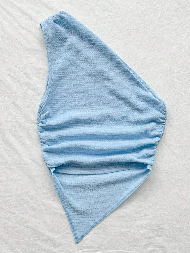 Online shopping Nepal - Buy Asymmetric Neck Pink Top With Asymmetrical Hem in Nepal