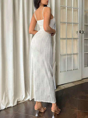 Elegant Sleeveless Long Dress - Aadima Nepal -online shopping Nepal - Fashion -Buy Clothing Online  in Nepal