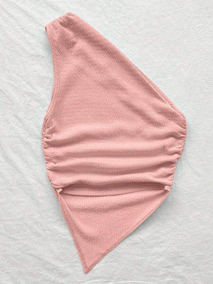 Online shopping Nepal - Buy Asymmetric Neck Pink Top With Asymmetrical Hem in Nepal