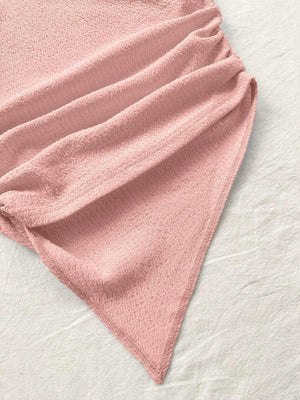 Online shopping Nepal - Buy Asymmetric Neck Pink Top With Asymmetrical Hem in Nepal