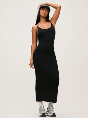 SHEIN BASICS Cami Bodycon Summer Dress - Aadima Nepal -online shopping Nepal - Fashion -Buy Clothing Online  in Nepal