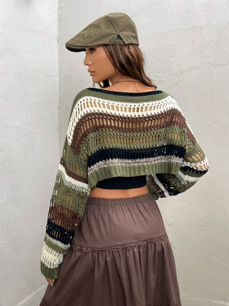 Online Shopping Nepal - Buy Shein Drop Shoulder Crop Sweater Online in Nepal