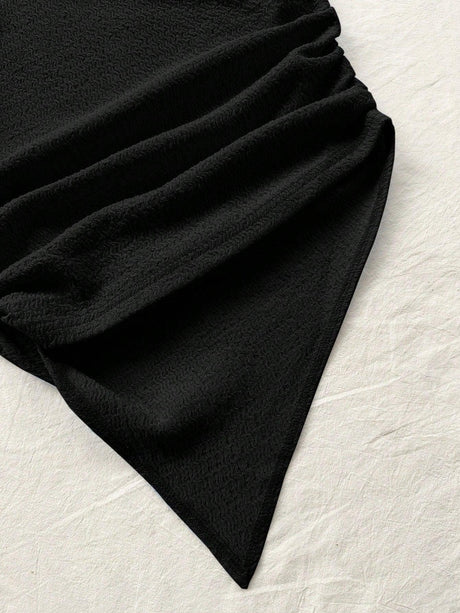 Online shopping Nepal - Buy Asymmetric Neck Pink Top With Asymmetrical Hem in Nepal