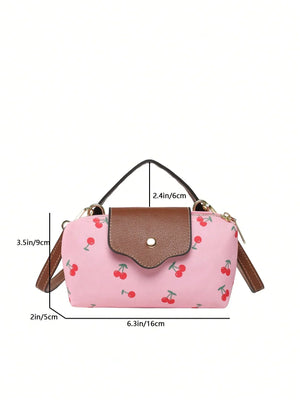 Water‑Resistant Cherry Mini Flap Bag - Aadima Nepal -online shopping Nepal - Fashion -Buy Clothing Online  in Nepal