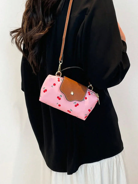 Water‑Resistant Cherry Mini Flap Bag - Aadima Nepal -online shopping Nepal - Fashion -Buy Clothing Online  in Nepal