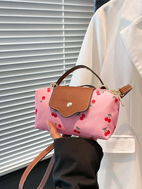 Water‑Resistant Cherry Mini Flap Bag - Aadima Nepal -online shopping Nepal - Fashion -Buy Clothing Online  in Nepal