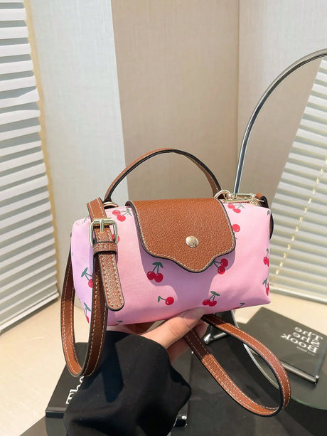 Water‑Resistant Cherry Mini Flap Bag - Aadima Nepal -online shopping Nepal - Fashion -Buy Clothing Online  in Nepal