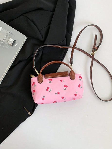 Water‑Resistant Cherry Mini Flap Bag - Aadima Nepal -online shopping Nepal - Fashion -Buy Clothing Online  in Nepal