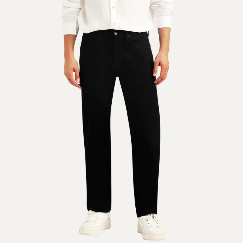 Buy Men's Redloop 505 Black Straight Fit Mid Rise Jeans Online in Nepal - Online Shopping Nepal - Online Clothing Shop Nepal