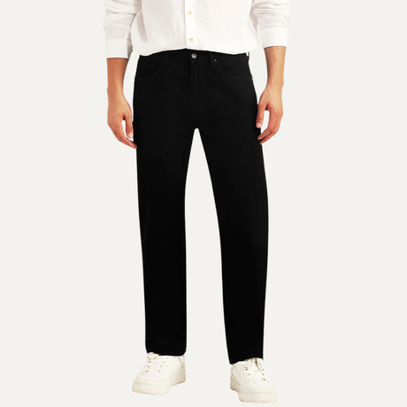 Buy Men's Redloop 505 Black Straight Fit Mid Rise Jeans Online in Nepal - Online Shopping Nepal - Online Clothing Shop Nepal