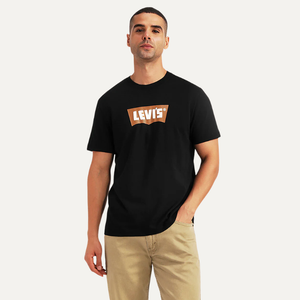 Buy Men's Brand Logo Black Slim Fit T-shirt Online in Nepal - Online Shopping Nepal - Online Clothing Shop Nepal
