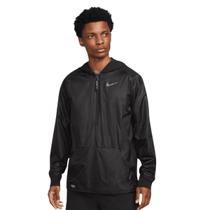 NIKE PRO 1/2 ZIP RUNNING HOODED JACKET