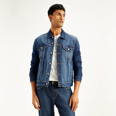 Spread Collar Trucker Jacket - Aadima Nepal -online shopping Nepal - Fashion -Buy Clothing Online  in Nepal