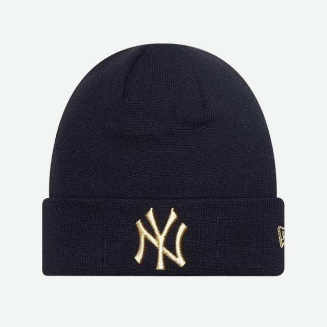 New Era Yankees Metallic Gold Beanie