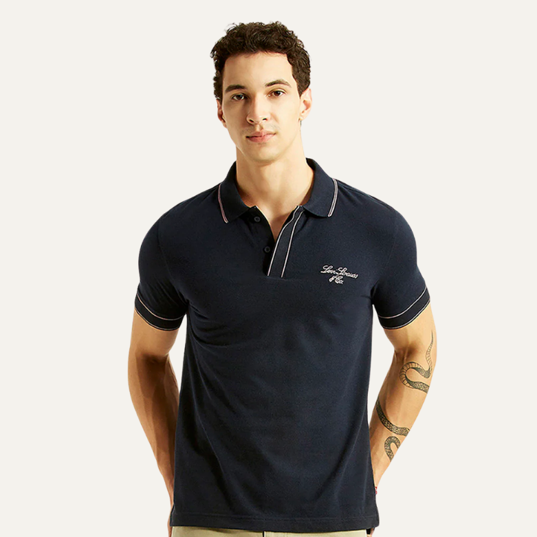 Buy Men's Brand Logo Slim Fit Polo T-shirt Online in Nepal - Online Shopping Nepal - Online Clothing Shop Nepal