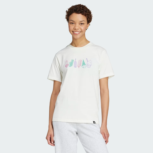 Adidas Lounge Food W Graphic Tee