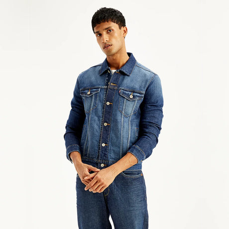 Spread Collar Trucker Jacket - Aadima Nepal -online shopping Nepal - Fashion -Buy Clothing Online  in Nepal