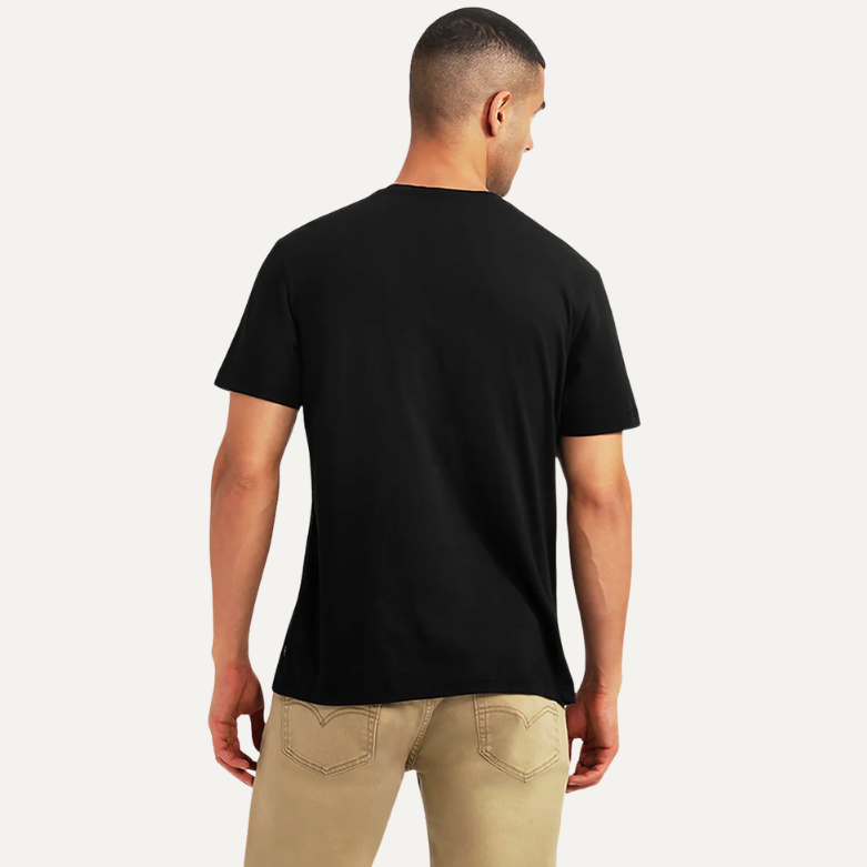 Buy Men's Brand Logo Black Slim Fit T-shirt Online in Nepal - Online Shopping Nepal - Online Clothing Shop Nepal