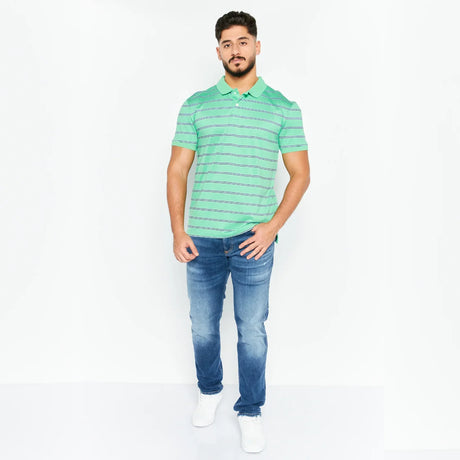Short Sleeve Stripe Polo Shirt - Aadima Nepal -online shopping Nepal - Fashion -Buy Clothing Online  in Nepal