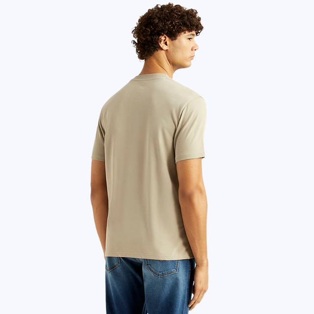 Buy Men's Solid Beige Slim Fit T-shirt Online in Nepal - Online Shopping Nepal - Online Clothing Shop Nepal