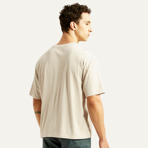 Buy Men's Graphic Print Beige Boxy T-shirt Online in Nepal - Online Shopping Nepal - Online Clothing Shop Nepal