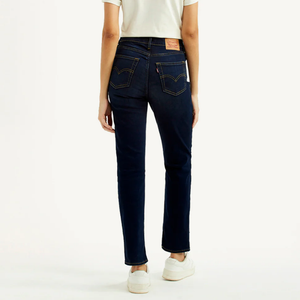 Buy Women's 724 Dark Blue Slim Straight Fit High Rise Jeans Online in Nepal - Online Shopping Nepal - Online Clothing Shop Nepal