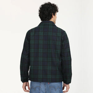 Plaid Navy Spread Collar Shacket - Aadima Nepal -online shopping Nepal - Fashion -Buy Clothing Online  in Nepal