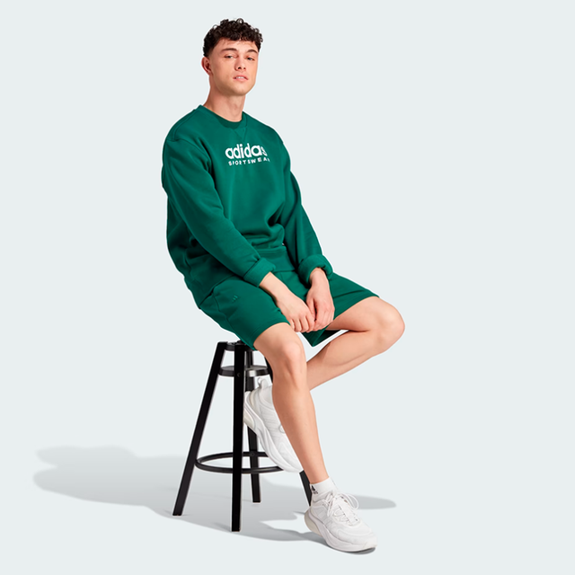 Adidas All Season Fleece Graphic Sweatshirt