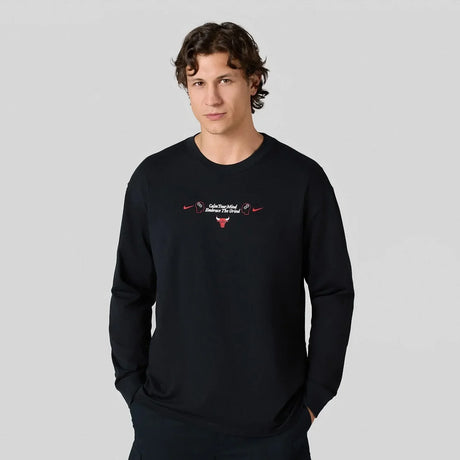 Chicago Bulls Courtside Men's Nike NBA Max90 Long-Sleeve T-Shirt - Aadima Nepal -online shopping Nepal - Fashion -Buy Clothing Online  in Nepal