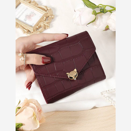 Buy Burgundy Bag Charry Red Bag Wine Red Bag Coin Pocket Double Fold Women's Wallet Online in Nepal - Online Shopping Nepal - Online Clothing Shop Nepal