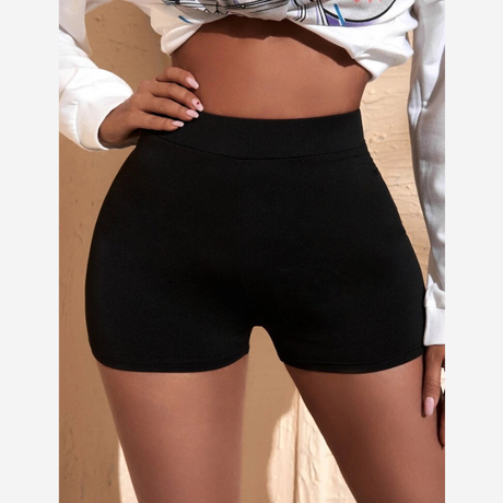 Buy SXY Spring And Summer Black Wide-Waisted Motorcycle Tight Shorts Online in Nepal - Online Shopping Nepal - Online Clothing Shop Nepal